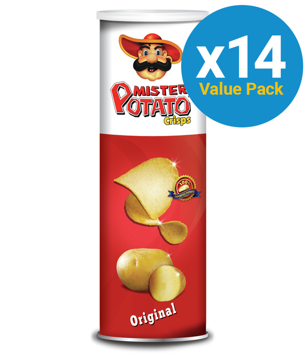 Mr Potato Chips Original 160g (14 Pack)