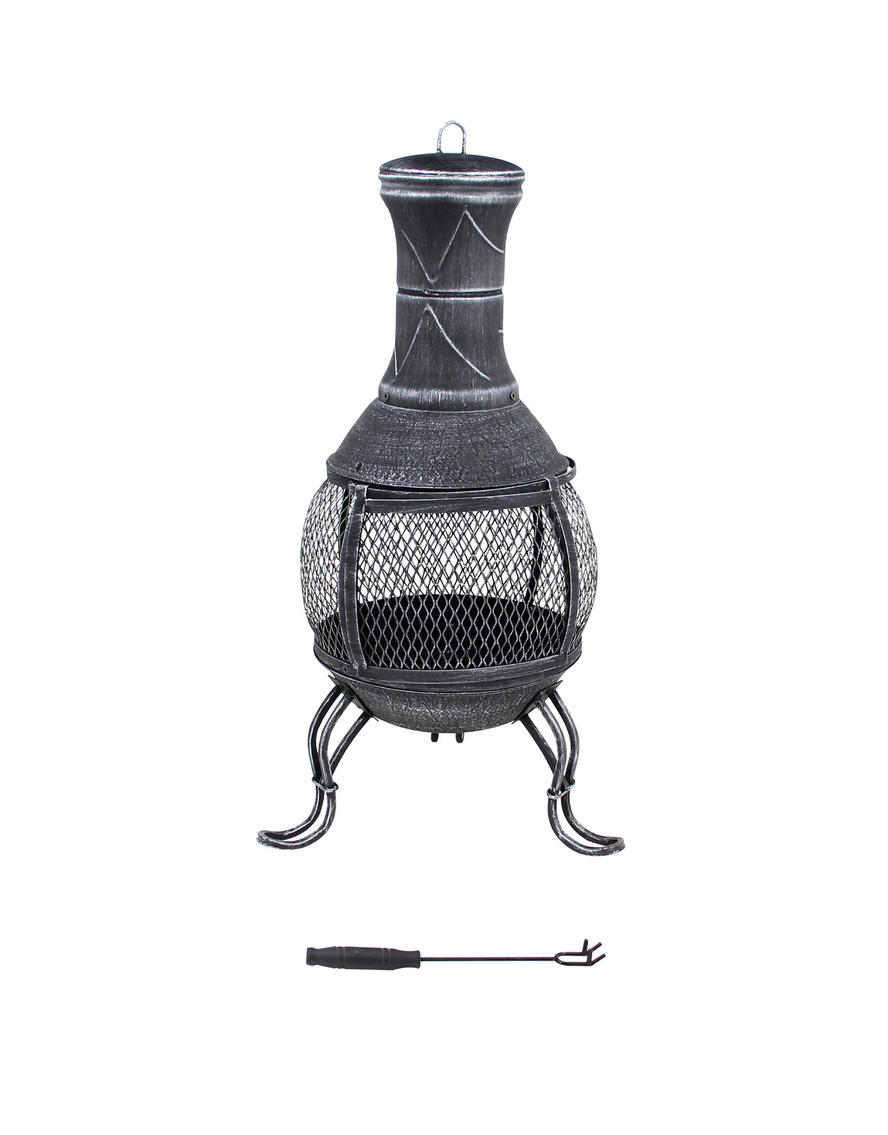 Buy Cast Iron & Steel Chiminea (39x89cm) at Mighty Ape Australia