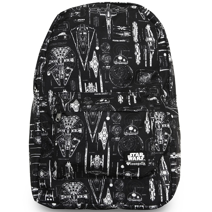 Loungefly Star Wars Ship Blueprint Backpack image
