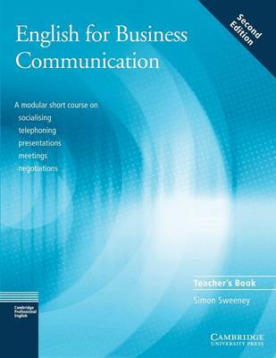 English for Business Communication Teacher's book by Simon Sweeney image