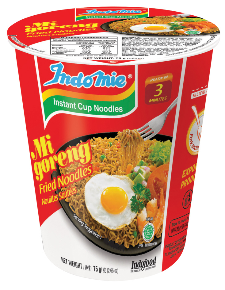 Indomie Cup Noodles - Mi Goreng 75g (12 Pack)