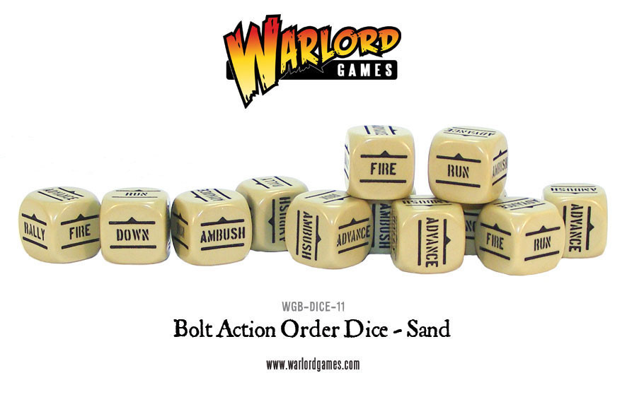 Bolt Action Orders Dice Sand (12) image