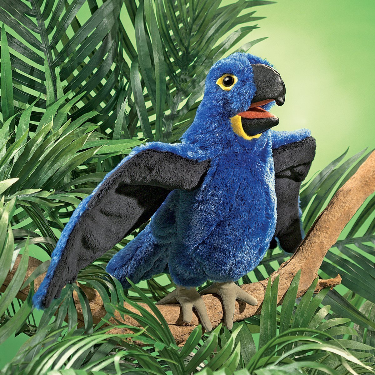 Folkmanis Hand Puppet - Blue Macaw image