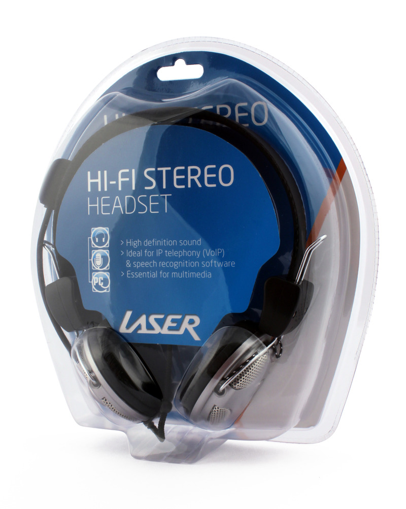 Laser Deluxe headset -with microphone & volume control image