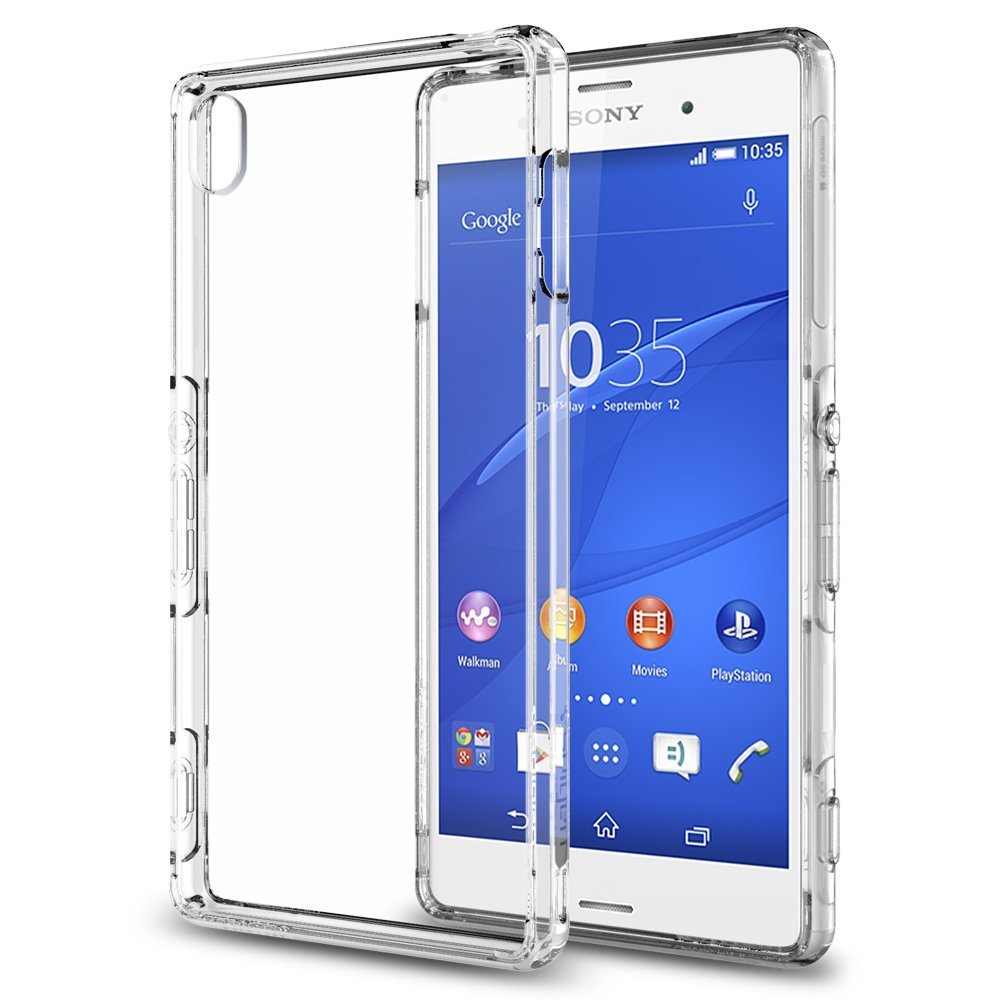 Spigen Ultra Hybrid Case for Sony Xperia Z3 (Crystal Clear)