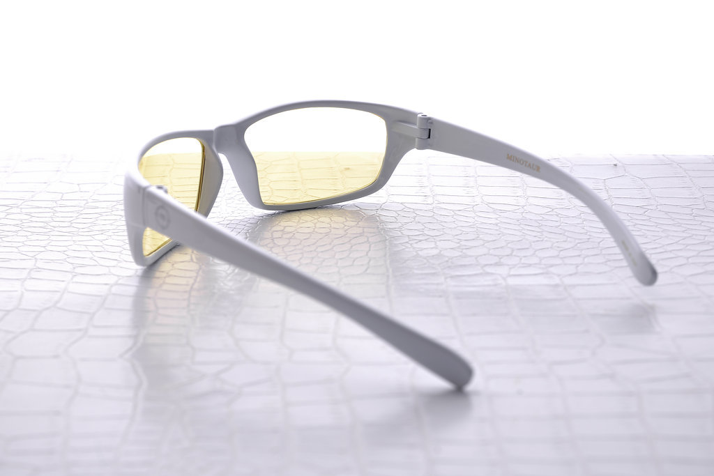 NoScope Minotaur Computer Gaming Glasses - Frost White for PC Games image