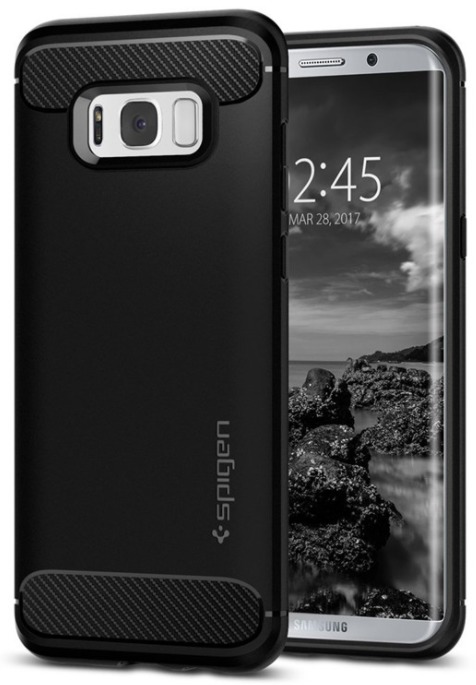 Spigen Galaxy S8 Rugged Armor Case Black image