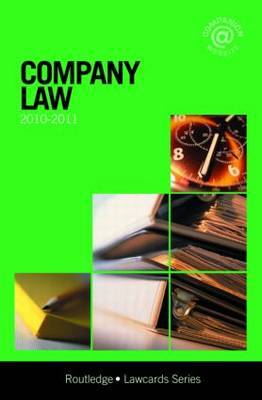 Company Lawcards: 2010-2011 by Routledge Chapman Hall image