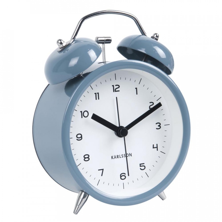 Karlsson Alarm Clock Classic Bell (Blue) at Mighty Ape NZ