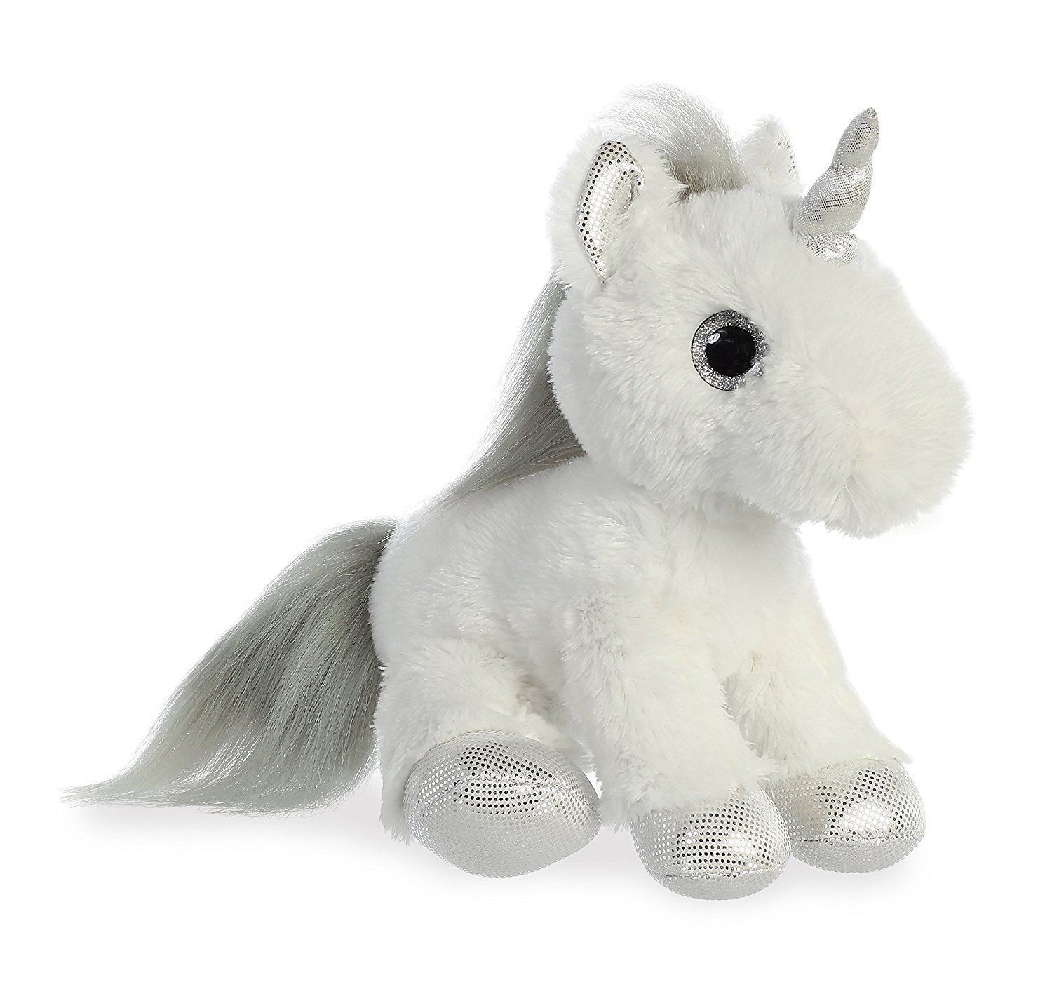 Aurora: Silver Unicorn - 12" Plush image