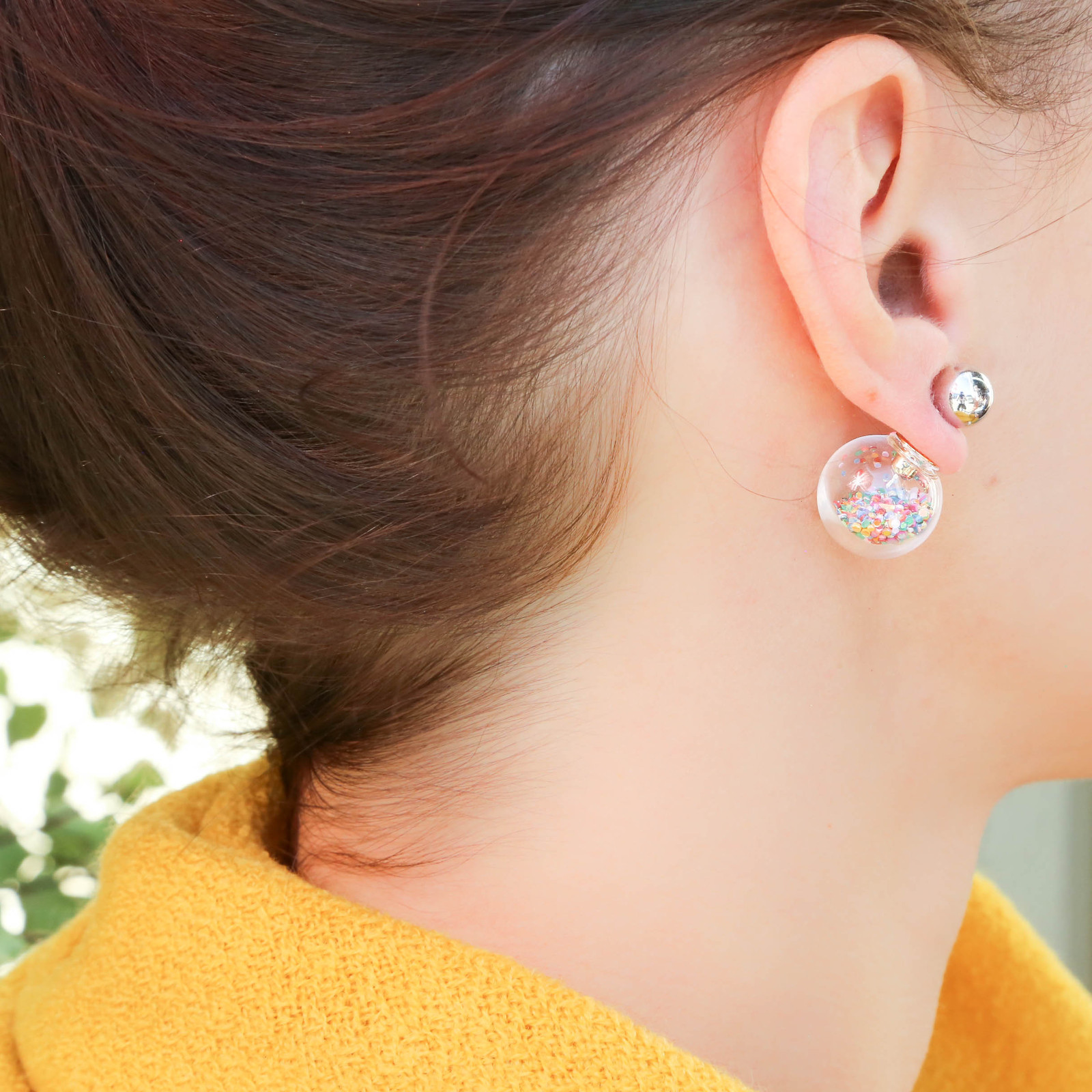 Short Story: Fantasy Bubble Earrings - Confetti Multi image
