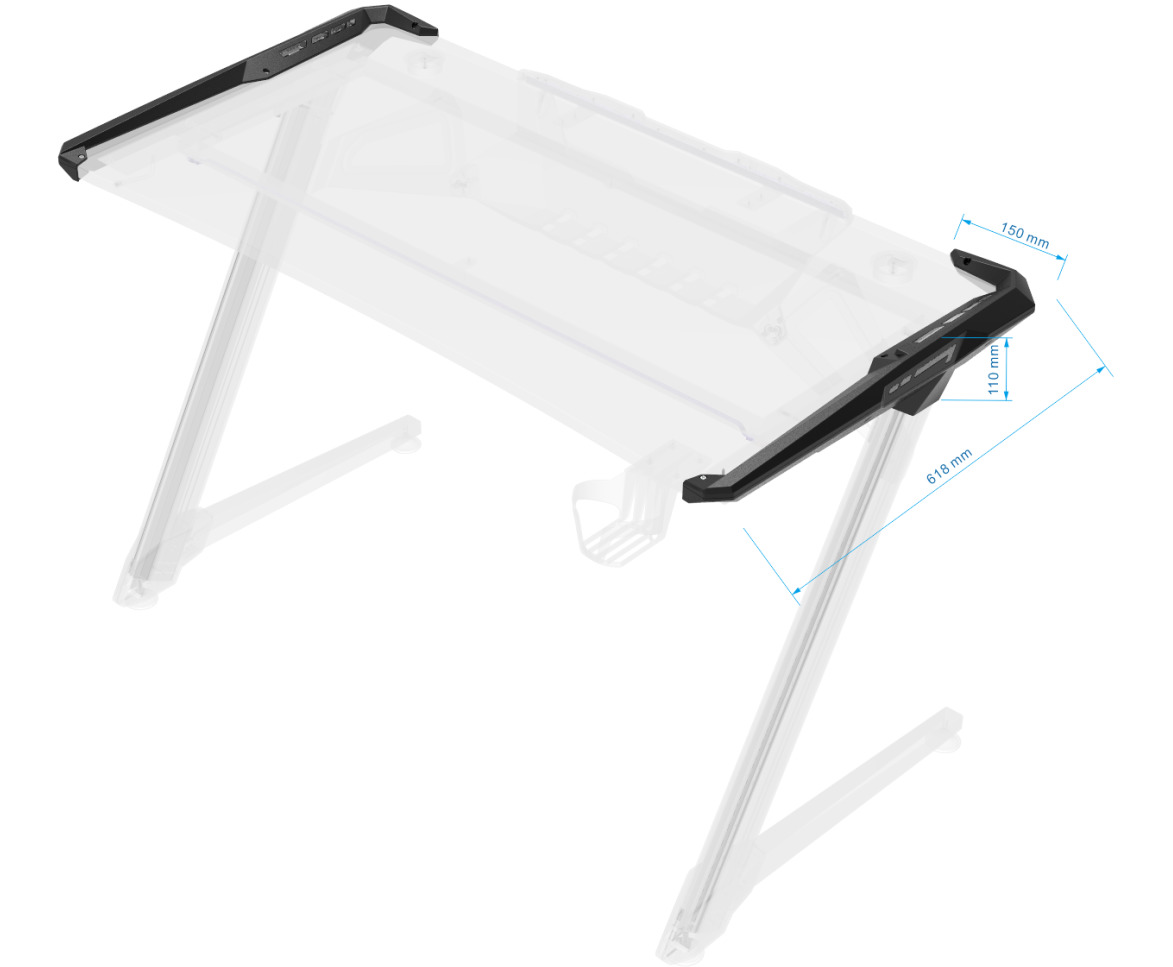Gorilla Gaming Desk - Hero RGB for image