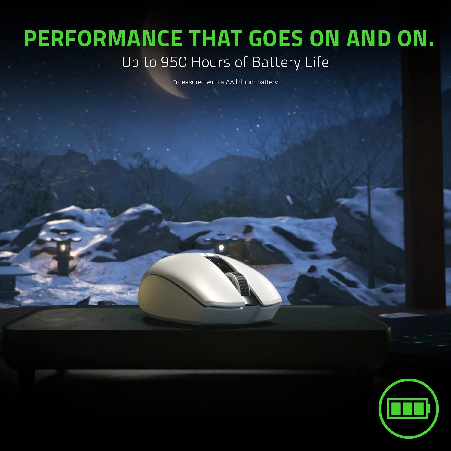 Razer Orochi V2 Mobile Wireless Gaming Mouse (White) for PC image