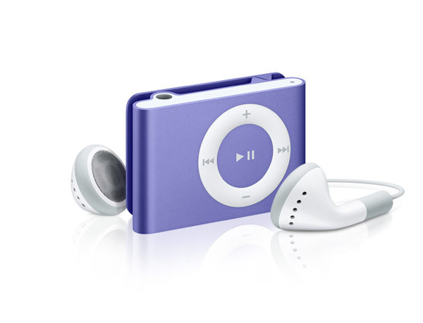 Apple - iPod shuffle 1GB - 3rd Gen - Purple image