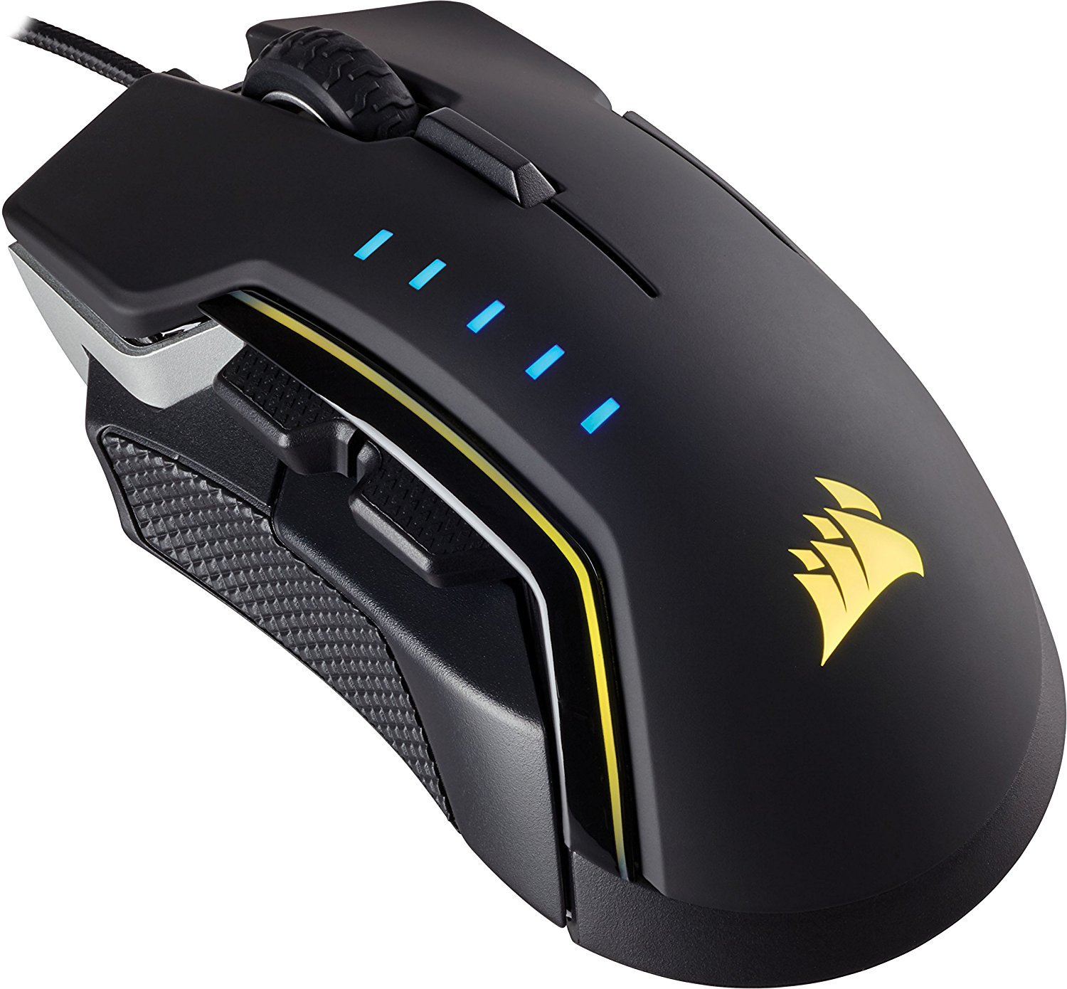 Corsair GLAIVE RGB Gaming Mouse - Aluminium for PC Games image