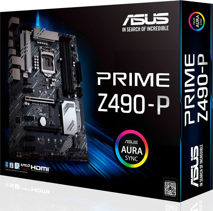 ASUS PRIME Z490-P Intel ATX Motherboard image