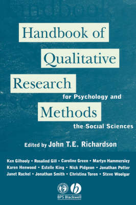 Handbook of Qualitative Research Methods for Psychology and the Social Sciences image