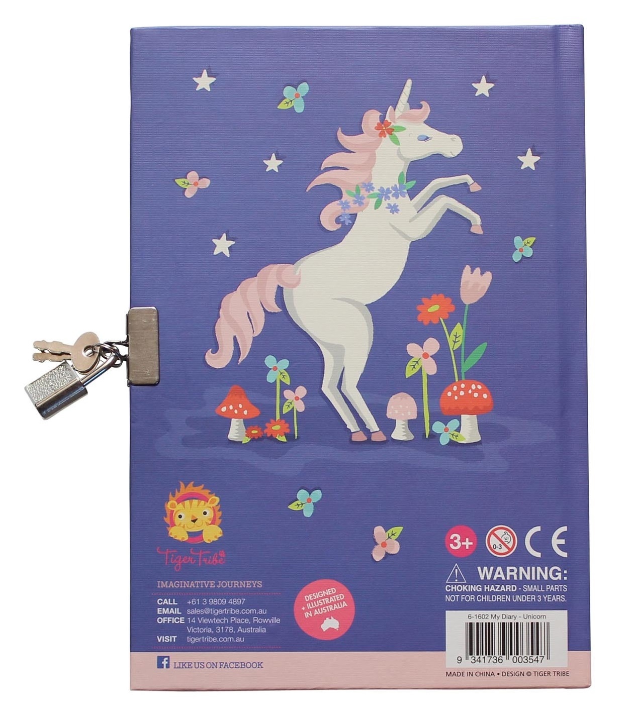 Buy Unicorn Rainbow Lockable Diary at Mighty Ape NZ