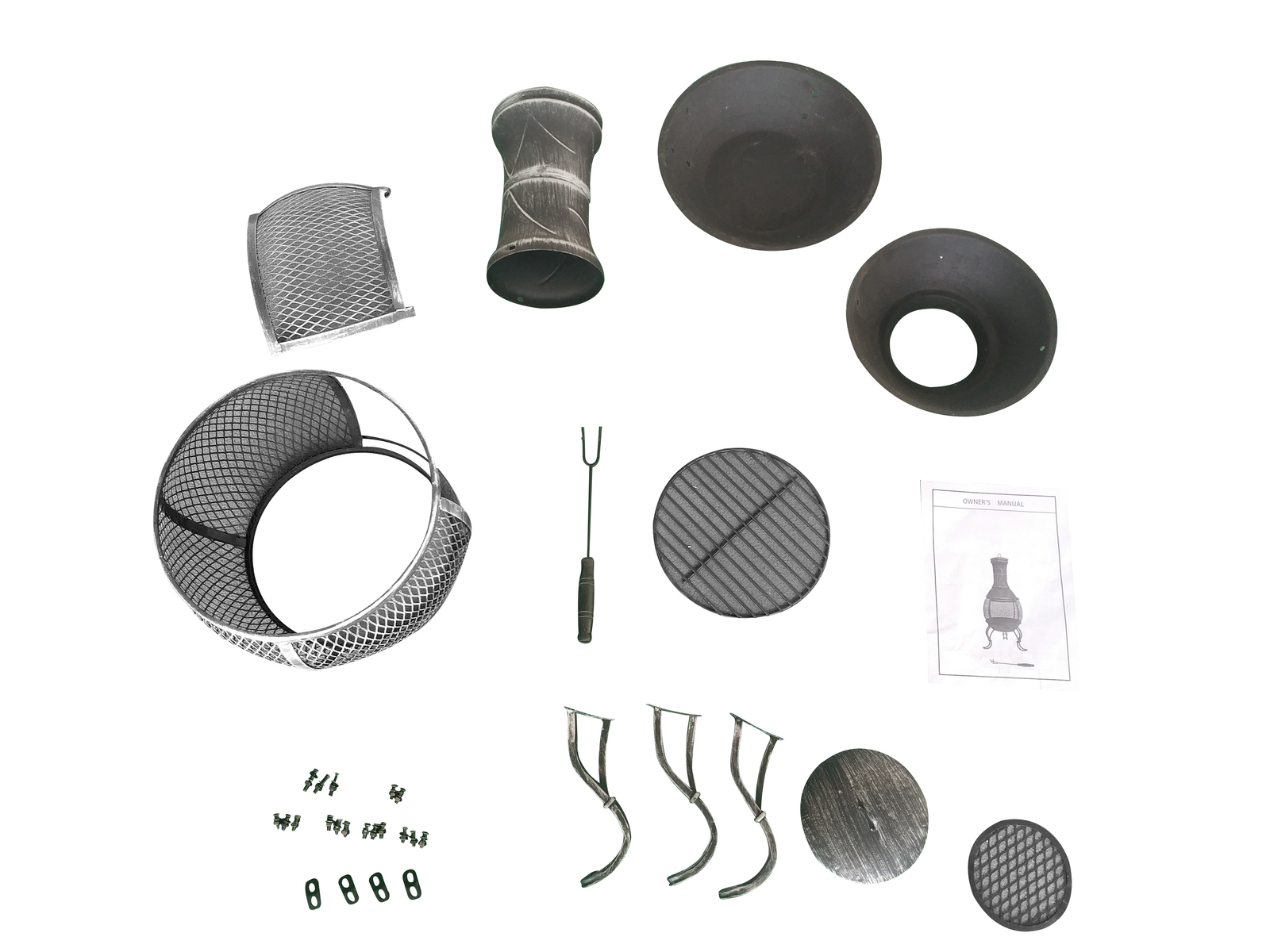 Buy Cast Iron & Steel Chiminea (39x89cm) at Mighty Ape NZ