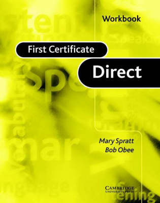First Certificate Direct Workbook by Mary Spratt image