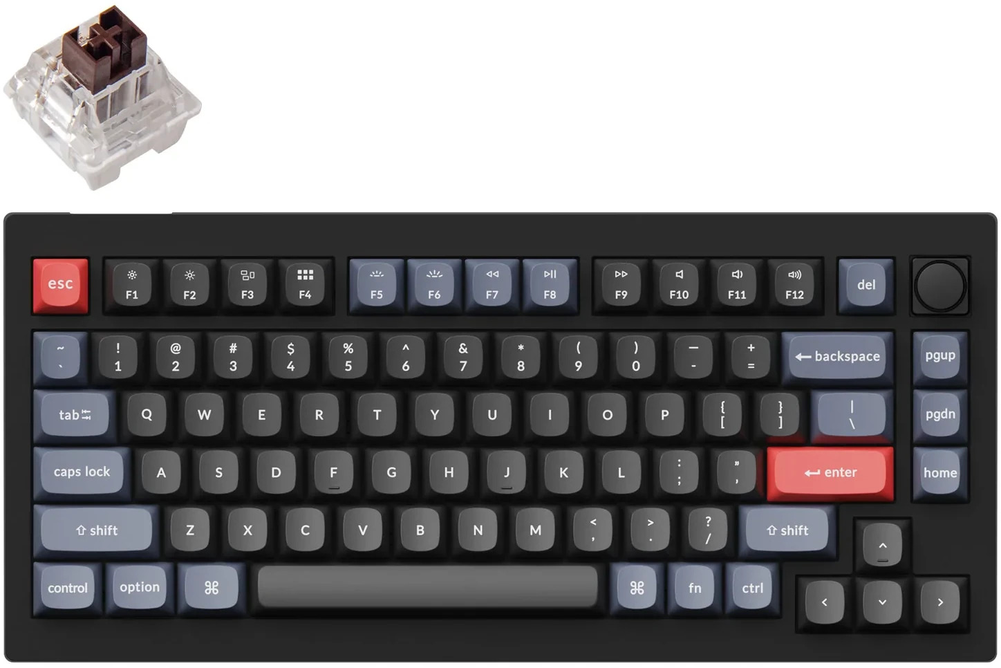 Keychron V1 75 RGB Keychron K Pro Brown Fully Assembled W Knob Hot