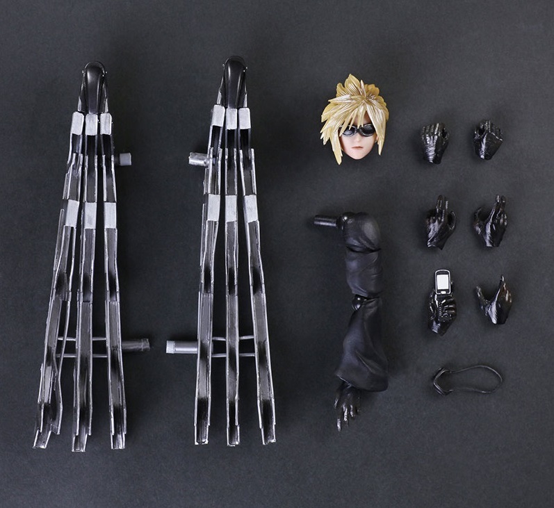 Cloud Strife & Fenrir - Play Arts Kai Figure Set image