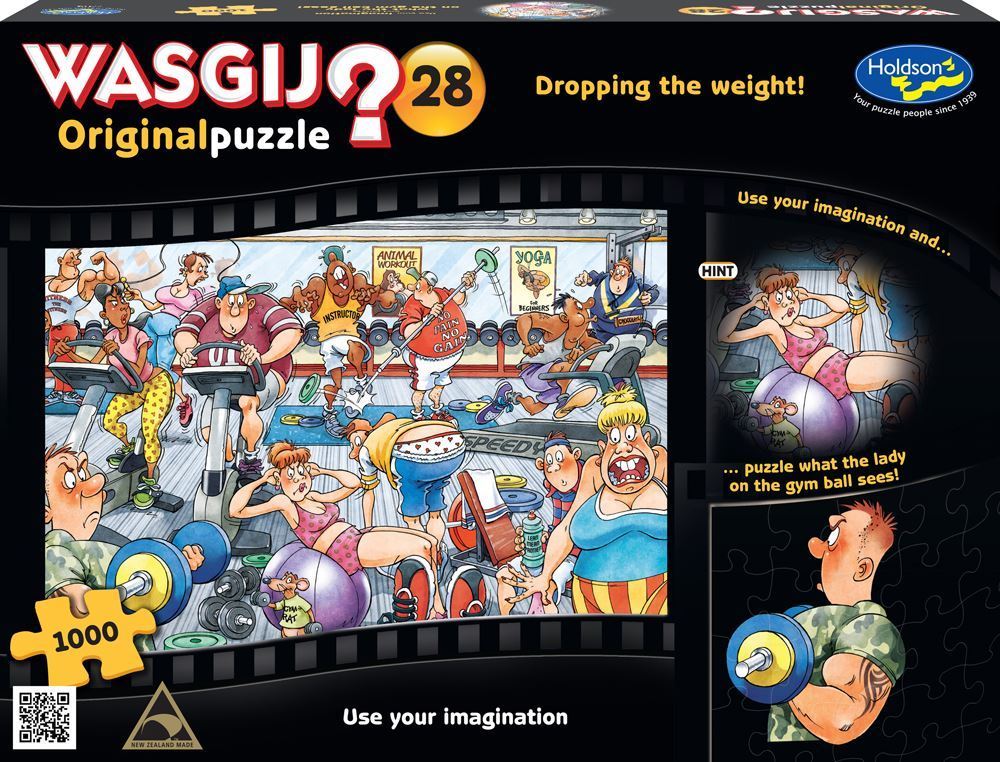 Wasgij: 1000 Piece Puzzle - Originals #28 (Dropping the Weight) image