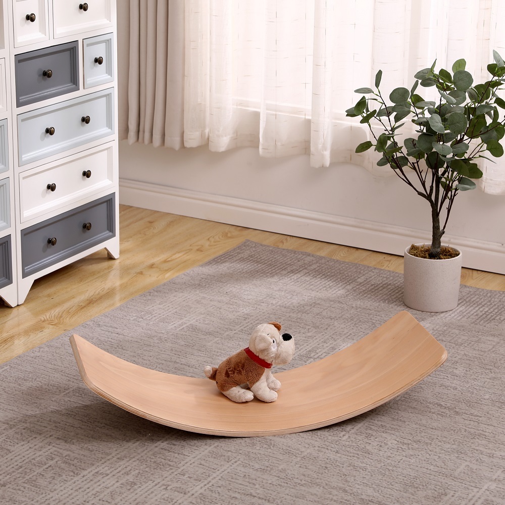 Wooden Balance & Play Board - Natural image