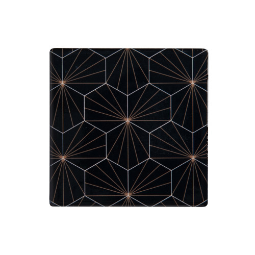 Maxwell & Williams Tessellate Ceramic Square Tile Coaster Aster Black