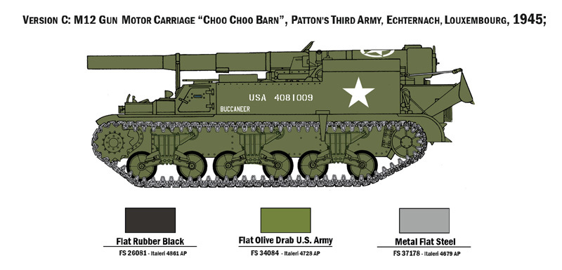 Italeri 1/72 GMC M-12 - Model Kit image