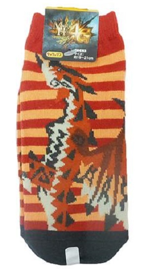 Character Socks Monster Hunter Rathalos Junior (19-21cm) image