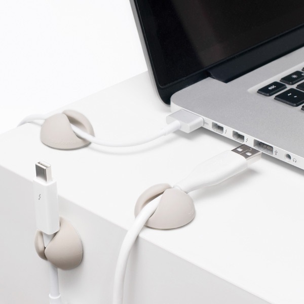 Bluelounge CableDrop Cable Clips - Grey