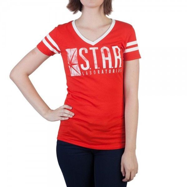 DC Comics: Flash Star Labs V-Neck T-Shirt (Large) image