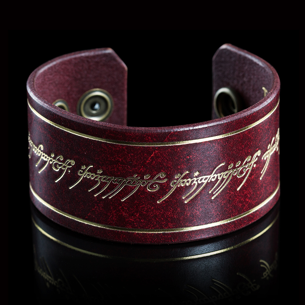 Lord of the Rings: Leather Cuff - One Ring Inscription image