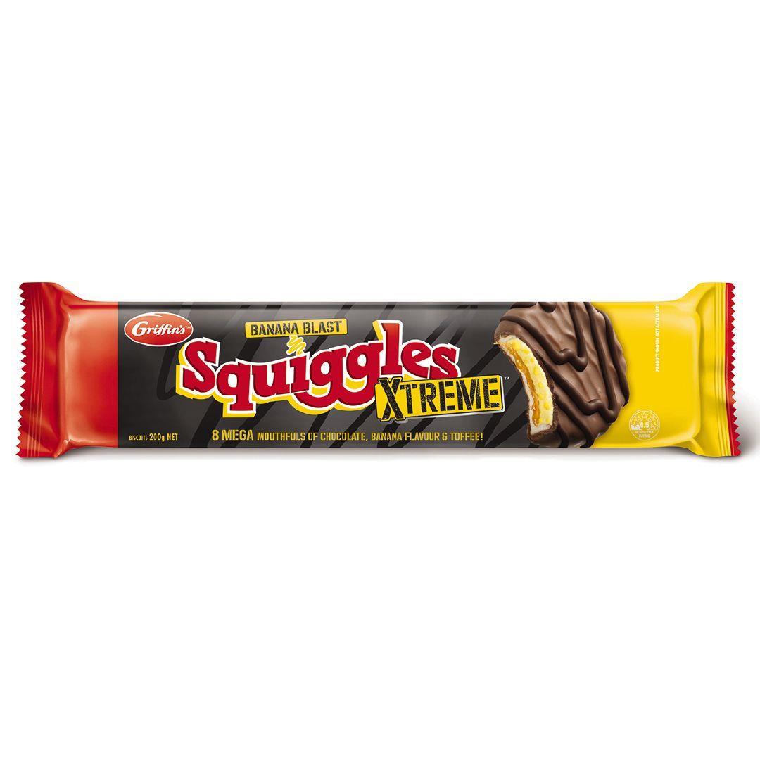 Griffins Squiggles Xtreme Banana Blast (200g)