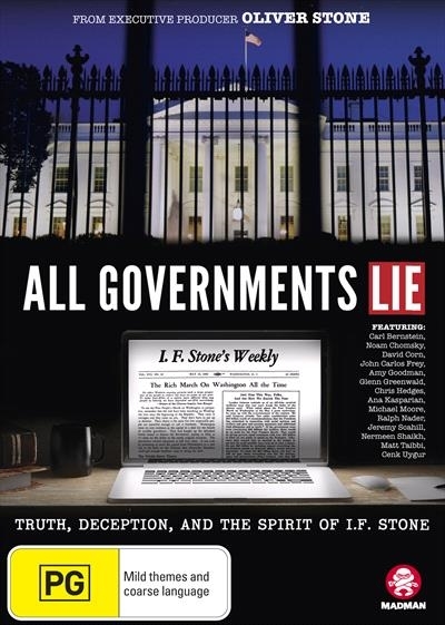 All Governments Lie: Truth, Deception, and the Spirit of I.F. Stone on DVD image