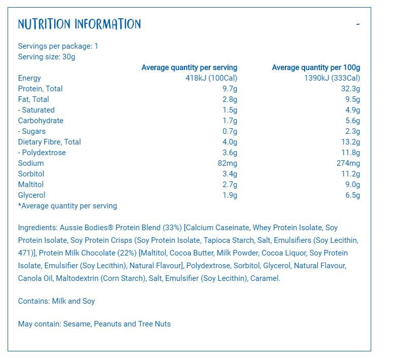 Aussie Bodies Lo Carb Whip’d Protein Bars - English Toffee (12x60g) image