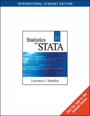 Statistics with Stata by Lawrence C Hamilton image