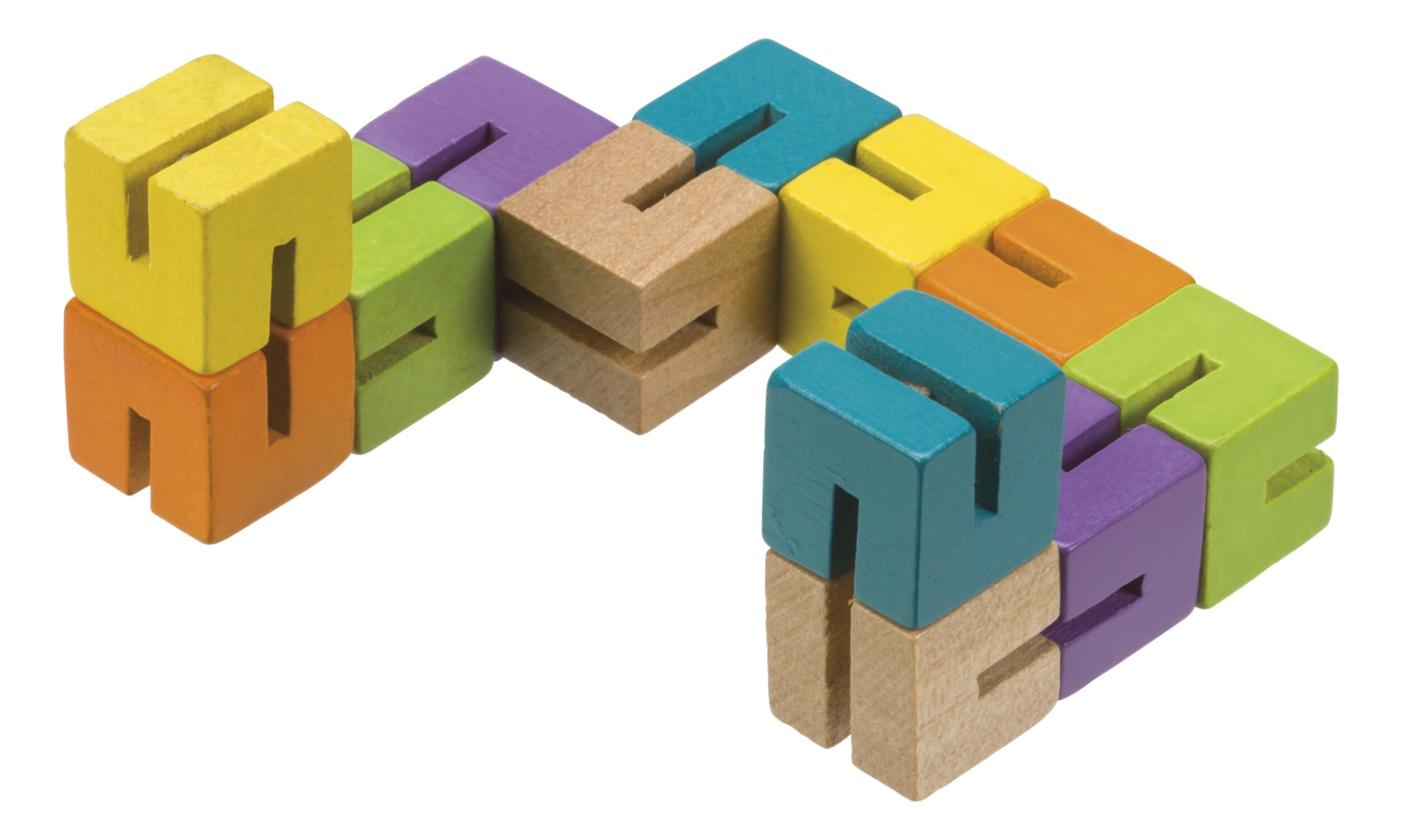 Toysmith: Neato - Wood Fidget Puzzle (Assorted Colour) image