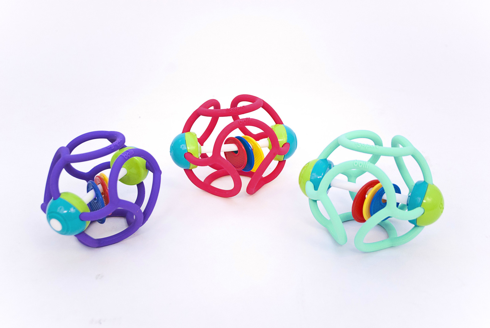 Bolli Ball - Flexible Discovery Rattle Ball (Assorted Colours) image