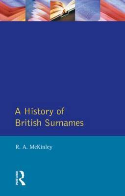 A History of British Surnames by Richard McKinley image