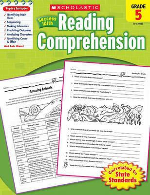 Scholastic Success with Reading Comprehension, Grade 5 by Linda Van Vickle image