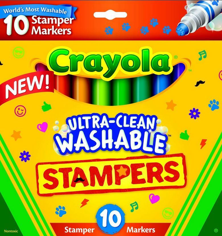 10 Ultra Clean Expression Stamper Markers - Crayola