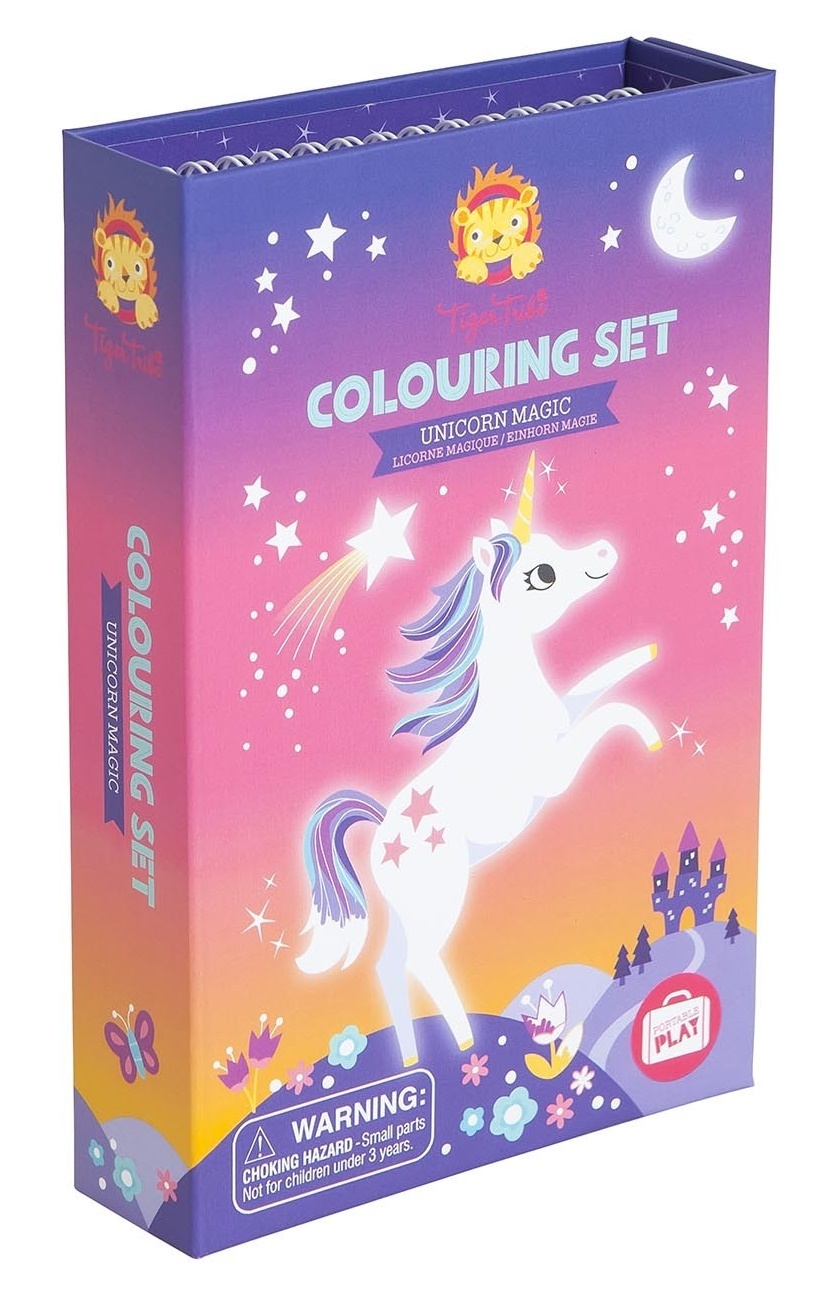Tiger Tribe: Colouring Set - Unicorn Magic image