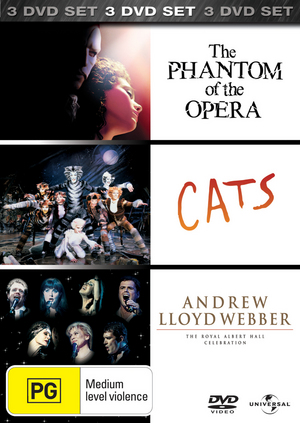 Phantom of the Opera / Cats / Andrew Lloyd Webber 50th Birthday Celebration (3 Disc Set) on DVD image