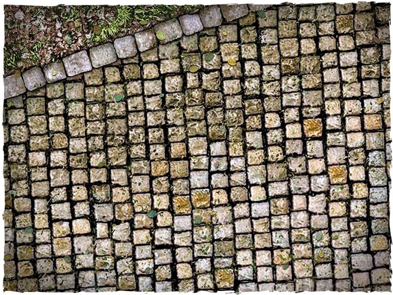 DeepCut Studio: Cobblestone Streets - Neoprene Mat