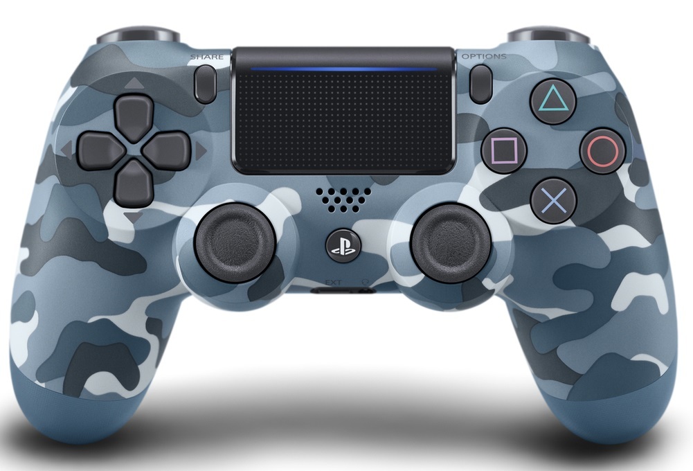 PlayStation 4 DualShock 4 v2 Wireless Controller - Blue Camouflage on PS4