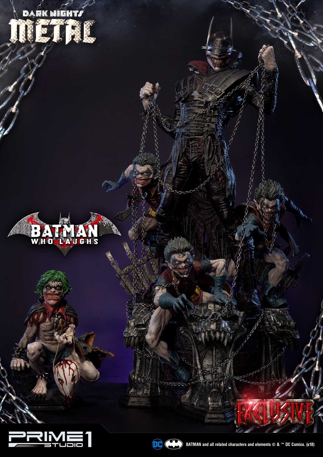 Batman Who Laughs (Deluxe) 33" Premium Statue at Mighty Ape NZ