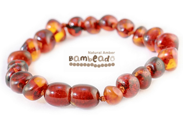 Bambeado Amber Anklet - Baby Bud - Cognac image