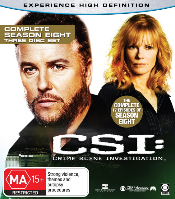 CSI Las Vegas Complete Season 8 (3 Disc Set) Bluray Buy Now at Mighty Ape NZ